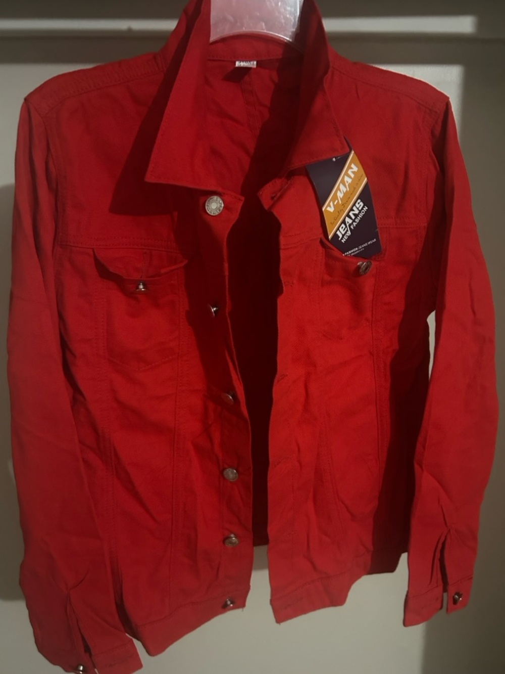 Zara Red Men's Shirt Jacket - Picture 5 of 7